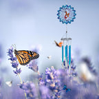 TUOKING Wind Chimes for Outside 3D Butterfly Wind Spinner Windchimes Outdoor Yard Hanging Decor for Garden Patio, Unique Gift for Mom,Women,Chimes Lovers