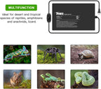iPower 8 by 12-Inch 16 Watts Reptile Heating Mat with Temperature Controller Under Tank Warmer Terrarium Heat Pad for Reptiles and Amphibians, Black
