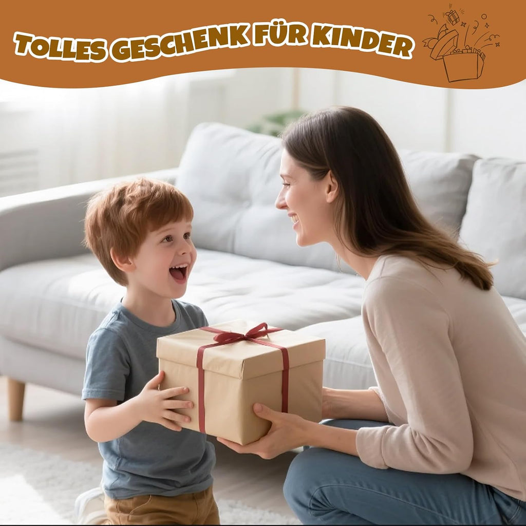COSYLAND Tritthocker mit 2 Stufen | Kindertreppchen Schemel | Kindermöbel für Bad, Küche, Kinderzimmer ab 2 Jahre | Toilettenhocker (Natural)