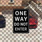 8x12" One Way - Do Not Enter Parking Lot Sign - High-Intensity Grade Aluminum, Weatherproof & Fade-Resistant, Ideal for Outdoor & Indoor Use - Curbside Sign