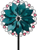 Wind Spinners Outdoor - Metal Garden Wind Spinner with Stake, Windmill for Yard, Gift for Family Friends, 13'' W x 70.5'' H