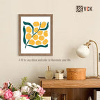 VCK 16x20 Picture Frame Set of 4 - Walnut, Gallery-Quality Wood Poster Frames, 1.1-Inch Wide Border, Polished Plexiglass, Vertical or Horizontal Wall Display for Photo/Art/Prints, Walnut