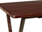 Rubberwood Folding TV Tray Table, Walnut Finish, 19x14.5-Inch