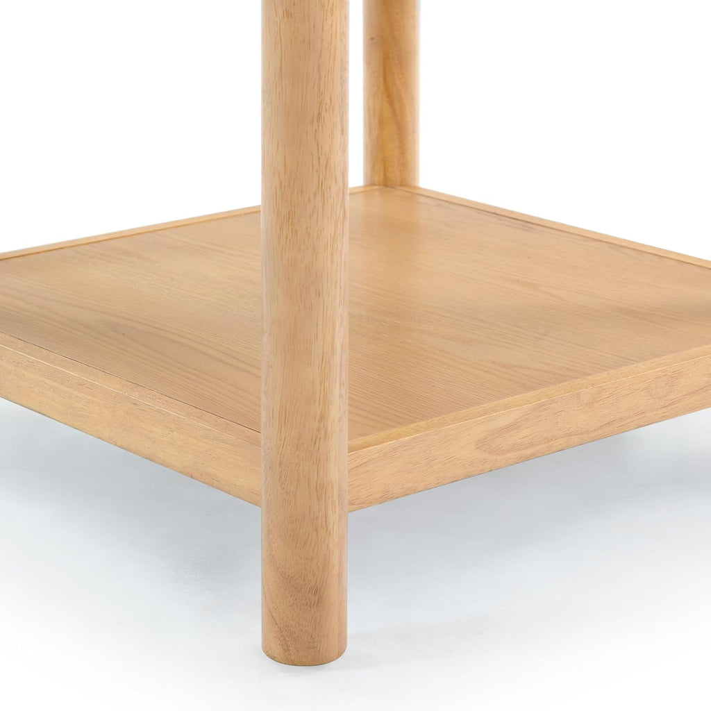 SAFAVIEH Couture Collection Jaylessa Natural 1-Drawer Nightstand Accent End Table