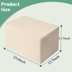 Rectangular Pouf Ottoman Soft Furry Corduroy Foot Rest for Chair | Stuffed Floor Pouf, Multi-use Ottoman for Living Room, Bedroom. Foot Rest Stool as Footrest, Extra Seat, or Side Table