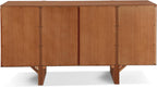 Merax Modern Sideboard Buffet Cabinet,55.0" Wide Elegant Entryway Table for Hallway Entryway Living Room Dining Room,Natural