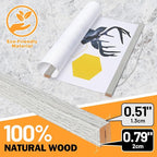 Magnetic Poster Hanger, 36x48 36x24 36x12 Poster Frame Wood Wooden Magnet Print Posters Dowel Scroll Hanger Hangers Hanging Kit for Walls Map Canvas Artwork (Grey, 36")