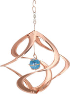 Red Carpet Studios The Original Helix Cosmix Wind Spinner, 11-Inch, Blue Glass Planet