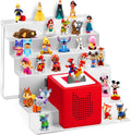 6-Tier Metal Tonies Shelf Magnetic, Compatible with Toniesbox 1 & 2 | Tonies Storage for Tonies Figures 50 Characters, White Desktop Display Shelf