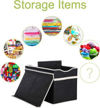 YOLOXO 2 Pack Toy Box Chest, Collapsible Sturdy Storage Bins with Lids, Extra Large Kids Toy Storage Organizer Boxes Bins Baskets