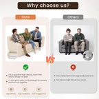 GRUSIGN 71" Loveseat Couch,Chenille Pullout Futon Couch,4 in 1 Folding 3 Seater Sofa Bed for Living Room, Cloud Couch with Storage Pocket & 2 Pillows,Beige