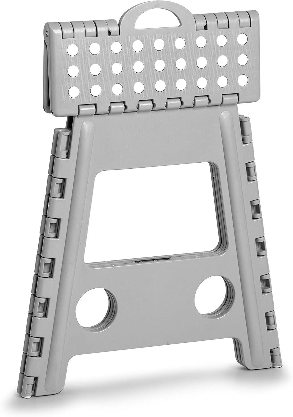 Zeller Present - Schöner Leben. Praktisch WOHNEN. Zeller 13036 Premium Klapphocker faltbar, Kunststoff, grau, TÜV geprüft, belastbar bis 150 kg, ca. 38,5 x 31,5 x 39 cm, Plastik, groß
