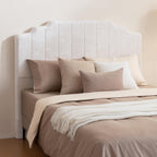 Queen Headboard, Beige Upholstered Headboard for Bed, No Assembly