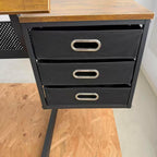 Wood Adjustable Drafting Table with Stool & 3 Drawers, Tilting Art Desk for Drawing & Crafting, Multi-Functional Study & Office Desk