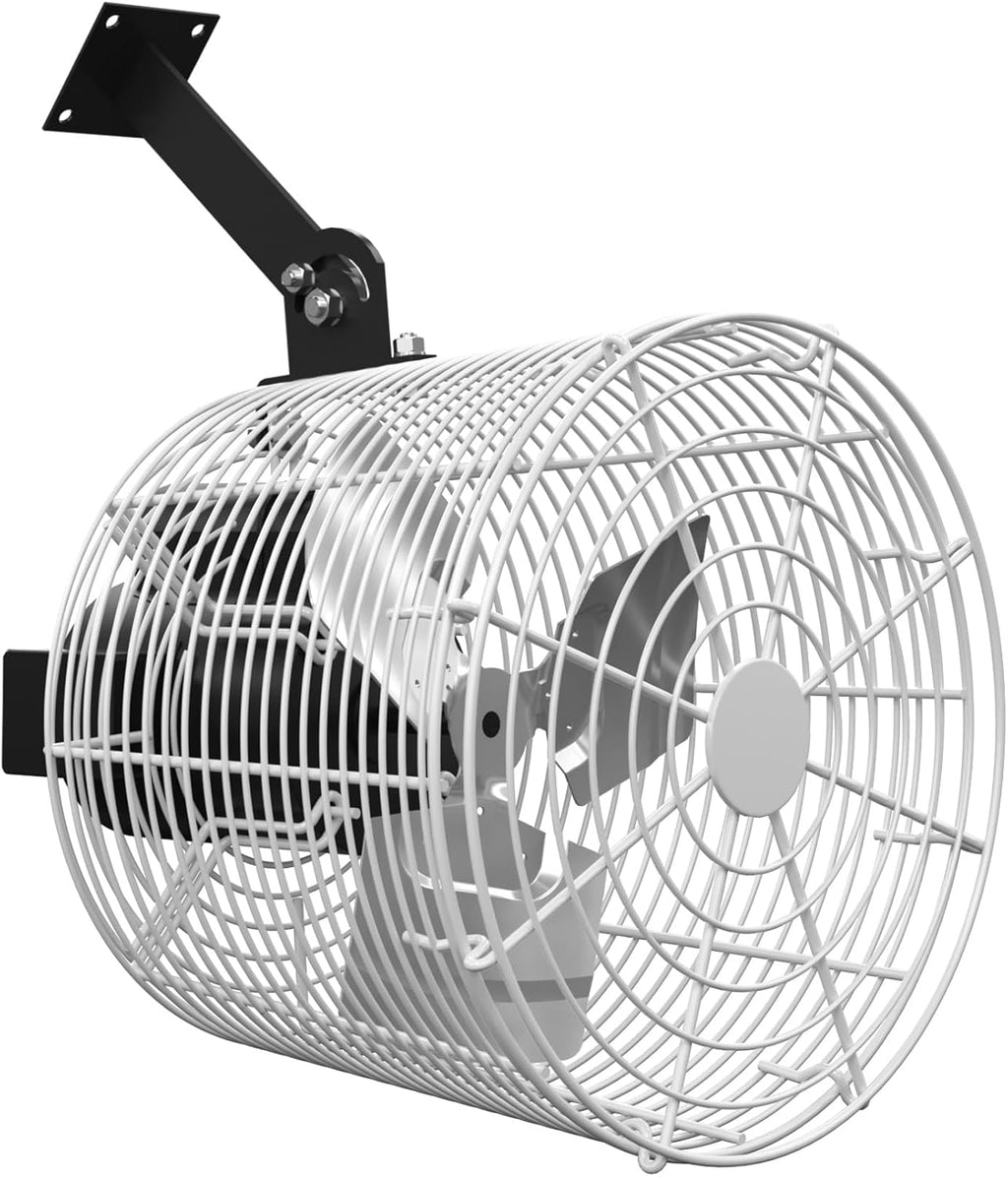 Greenhouse Air Circulation 1/10 HP 115V Ceiling Wall Mount Fan 1470CFM High Speed Circulation Fan for Greenhouse, Warehouse, Patio, Garage