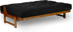 Nirvana Futons Extra Thick Premium 10-Inch Queen Futon Mattress, Black Twill - Made in USA
