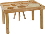 Wooden Sensory Table for Toddlers with 2 Chairs, Double-Sided Boards | Sand and water play, promotes sensory development, easy assembly, indoor outdoor use