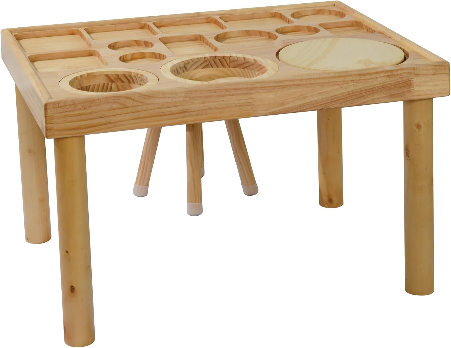 Wooden Sensory Table for Toddlers with 2 Chairs, Double-Sided Boards | Sand and water play, promotes sensory development, easy assembly, indoor outdoor use