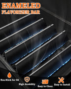 7636 Flavorizer Bars 15.3 inch for Weber Spirit Grill Parts Spirit 300 & GS4 Spirit II 300 315 320 330 S310 E310 Grill Parts with Front Control, 5 Pcs Flavor Bars Heat Plates for Weber 67046