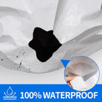 Tarp 10x30 ft Heavy Duty 12mil 100% Waterproof High Durability Multipurpose,Uv Resistant,White Tarp Suitable for Swimming Pools, Boats, Camping, Courtyards, Etc -by MVPNET