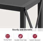 Tajsoon Console Table 41.8", 2 Tier Narrow Entryway Table with Shelves | Black Sofa Table with Stable X-Frame, Behind The Couch, for Entryway, Hallway, Entrance, Living Room, Foyer, Office, Black
