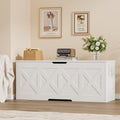 Homleke 47.2" Extra-Large Wooden Storage Chest, Farmhouse Storage Bench | with Safety Hinge, Easy Assembly, for Bedroom, Living Room & Entryway, White