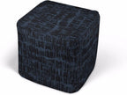 Gotham Abstract Pouf Ottoman (13 inches)