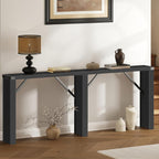 YATINEY Console Table, 70.8" Long Behind Couch Sofa Table, Entryway Table, Farmhouse Console Table for Narrow Spaces, Hallway, Living Room, Black CT31BB