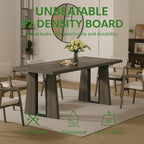 YITAHOME 70.86 Inch Dining Table for 6-8 People, Wooden Farmhouse Rectangular Kitchen Table, Modern Dining Room Dinner Table for Home Kitchen Apartment Restaurant, Rustic Grey