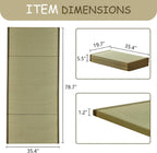 HAGiHARA Japanese Tatami Mat, Folding Rush Grass Floor Mattress | Extra Long Pile Plush Surface Creates a Soft and Cozy Home Space