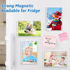 4 Pack Magnetic Picture Frames for Refrigerator 4x6, Acrylic Fridge Magnet Frame, Stylish Clear Framless Photo Frame for Home, Office, School Locker Display