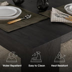 Transformer Table Solid Wood Extendable Dining Table, Black | Seats 2-12, Expandable Dining Room Table, Space-Saving Furniture, Kitchen and Dining Room Furniture, Table Only