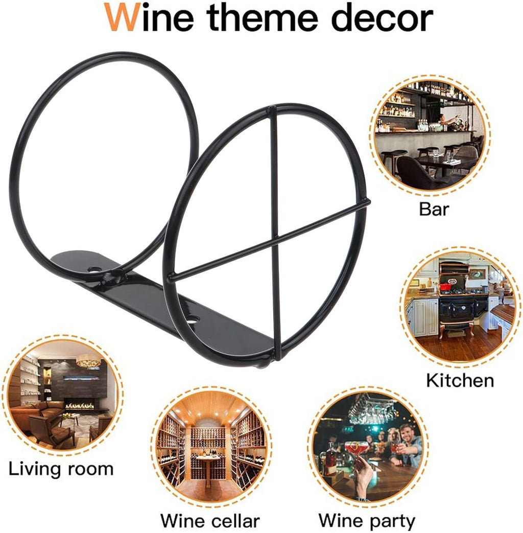 Wine Bottle Display Stand, Single Bottle Holder Rack for Tabletop, Decorative Wine Stand for Home Kitchen Bar Decor and Save Space