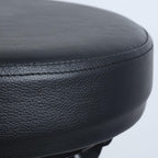 Guitar Stool, Foldable Padded Seat with Built-in Stand & Footrest, Retractable Hook Non-Slip Feet for Acoustic Electric Bass Home Studio Practice (Black-B)