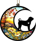Personalized Dog Memorial, Custom Name Shar Pei Dog Christmas Ornament with Name, Custom Breeds, Pet Loss Light Catcher, Gifts for Lovers Loss of Pet Sympathy on Mothers Day Christmas