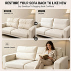 1 Pack Couch Back Cushion Replacement, 26 x 19 x 6 Inch | Odorless Resilient Foam Fill, Quick Rebound & Resists Clumping, Supportive Sofa Backrest Insert for Loveseats & Sectionals