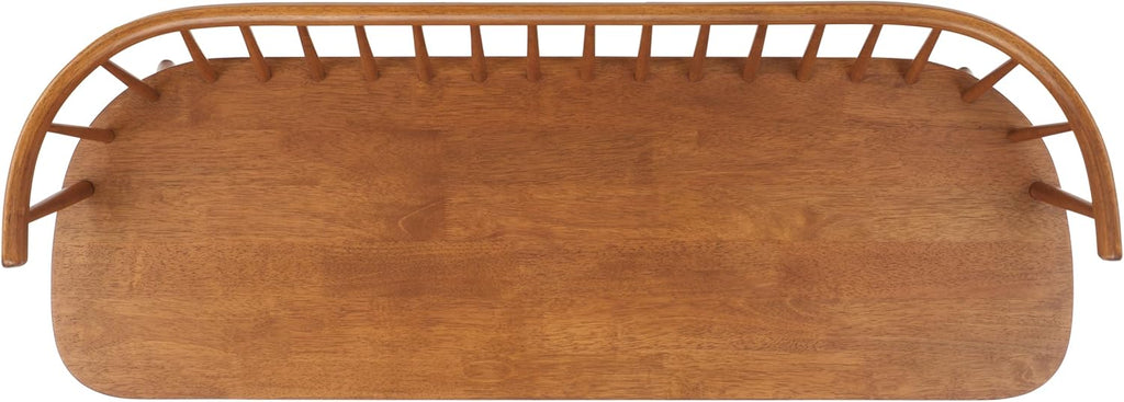 SAFAVIEH Furniture - Blanchard Spindle Bench - Honey - Solid Wood - Classic Windsor Design - Ideal for Entryway, Bedroom, Dining Room, 17.8" Seat Height (BCH8500H)