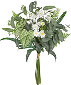Artificial Greenery Stems Box Set, 5 Kinds Mixed Eucalyptus Leaves Silver Dollar Fern Monstera Leaf Faux Plants and Flowers for DIY Bouquets Wedding Floral Arrangements Table Centerpieces Vase Decor