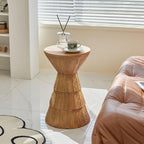 Hourglass Shaped Side Table Decorative Tables Nightstand Round Sofa Side Table for Living Room Home Decoration