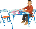 JAKKS Pacific Stitch Kids Table & Chairs Set for Kid and Toddler 36 Months Up to 7 Years, Includes: 1 Table (24" L x 24" W x 20" H), 2 Chairs (13" L x 13.5" W x 21" H) Weight Limit: 70 lb