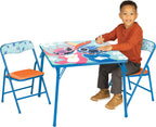JAKKS Pacific Stitch Kids Table & Chairs Set for Kid and Toddler 36 Months Up to 7 Years, Includes: 1 Table (24" L x 24" W x 20" H), 2 Chairs (13" L x 13.5" W x 21" H) Weight Limit: 70 lb