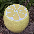 Fruit-Inspired Stool,End Table:Multi-Functional Furniture–as Seating,Stylish Side Table,Home Decor Plant Stand (Yellow Lemon, Inches, 14.17, Inches, 12.60, Inches, 12.60)