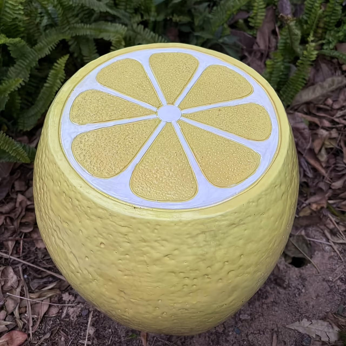 Fruit-Inspired Stool,End Table:Multi-Functional Furniture–as Seating,Stylish Side Table,Home Decor Plant Stand (Yellow Lemon, Inches, 14.17, Inches, 12.60, Inches, 12.60)