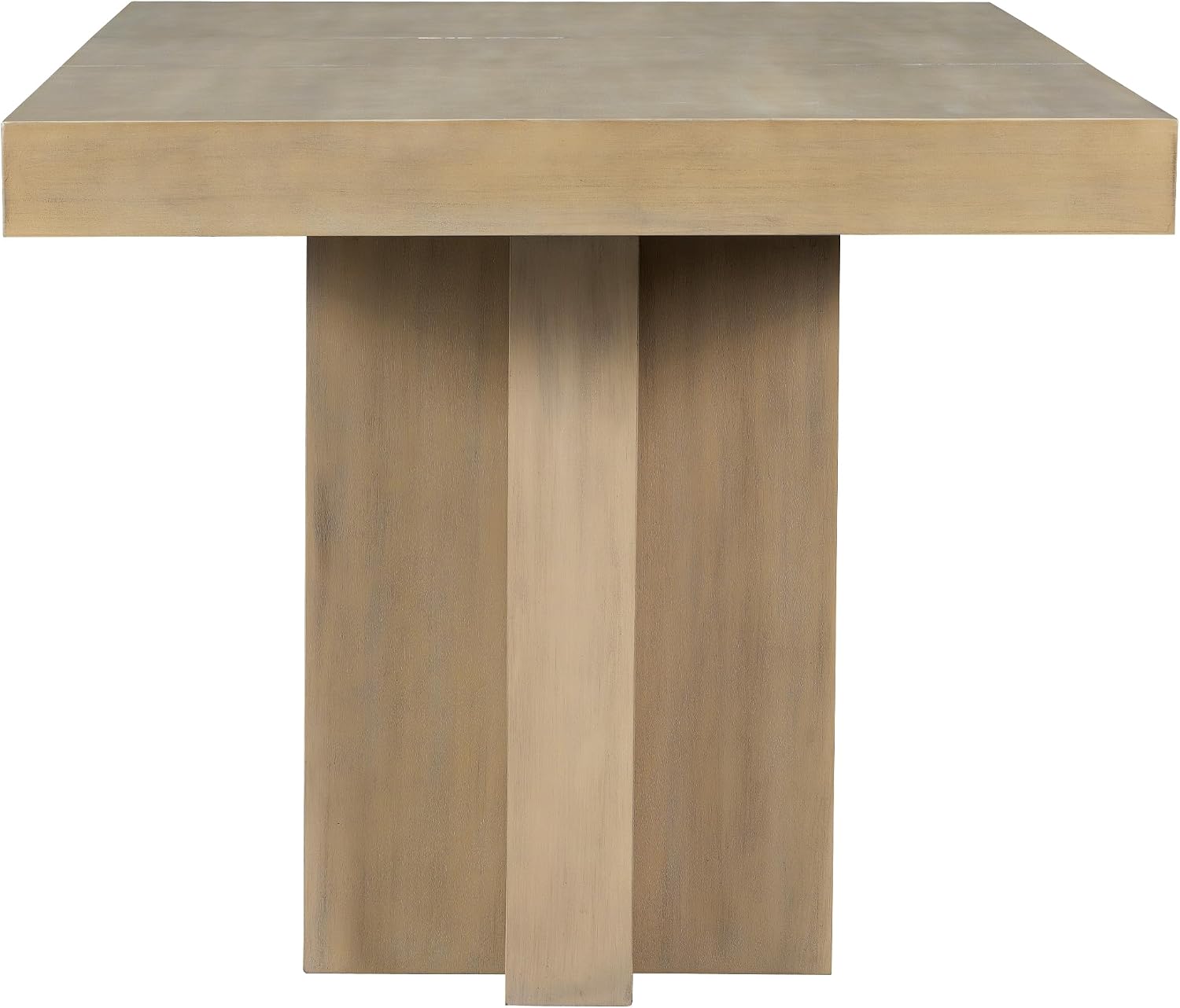 Quarte Farmhouse 78.1inch Extendable Wood Dining Table Set, 6-Piece Kitchen Table Set with Bench and 4 Upholstered Chairs,3.8inch Thick Tabletop and Trestle Legs (01-Natural)