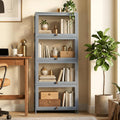 Magshion Display Cabinet, 4-Tier Curio Cabinet with Acrylic Doors | 55" Tall, 33Lbs per Shelf, Flip-up Door w/ Hidden Recess, for Collectibles, Living Room, Grey