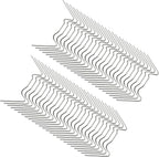 MDEOOSKY 50pcs Greenhouse Glazing Clips Stainless Steel W Type Clip Leaf Spring Clips Mini for Hanging Leaf Spring Clips Wire Fixing Clips for Greenhouse Glass