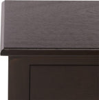 SAFAVIEH Furniture - Athena 2-Drawer Console Table - Dark Chocolate - Solid Wood - Farmhouse Classic Design - Ideal for Entryway, Living Room, Hallway, 35.5" W x 13" D x 29.5" H (CNS5702D)