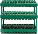 Vego garden 10" x 20" 76 Cells Seed Starter Tray Stackable Seedling Starting Germination Trays for Plants Planting Vegetables Herbs Flowers, 3 Sets