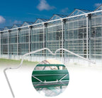 Mumusuki 50 Pack Stainless Steel Greenhouse Clips, Rust Proof Spring Clamps for Plexiglass Panels, Universal W Glazing Clips Tool, No Drilling Installation