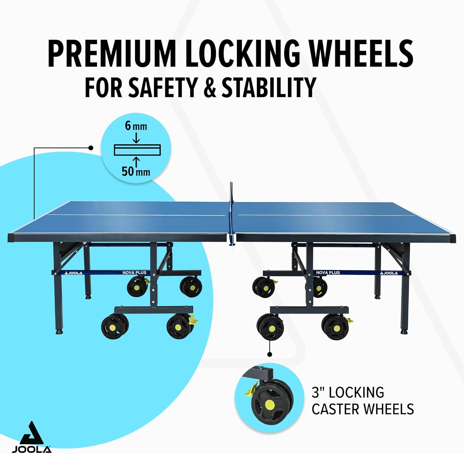 JOOLA NOVA Outdoor Ping Pong Table with Waterproof Table Tennis Net Set - Quick Assembly - All Weather Aluminum Composite Surface - Tournament Quality - Indoor & Outdoor Compatible